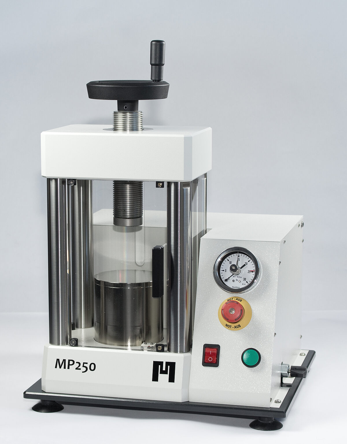 MP250M motorized hydraulic pellet press